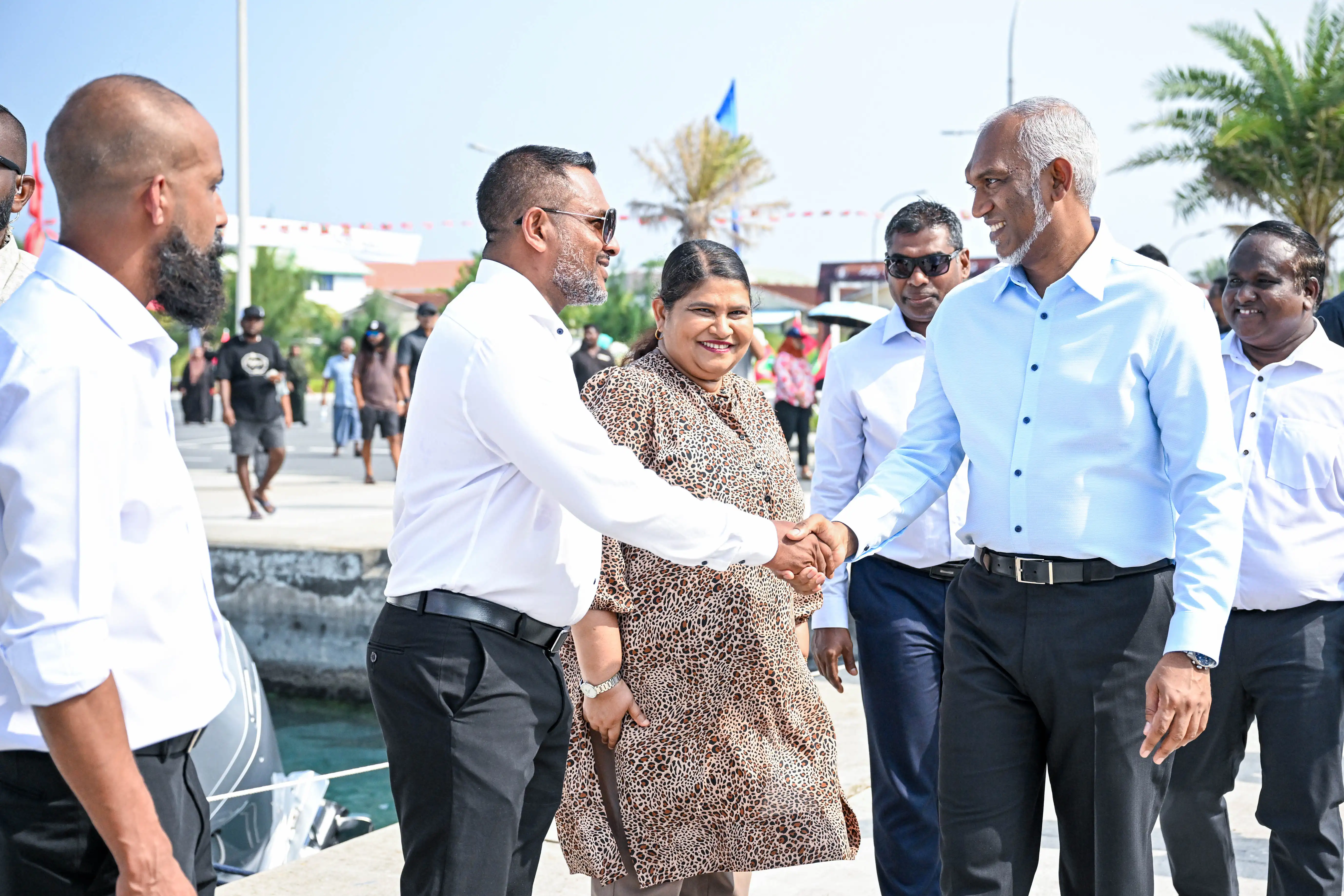 President opens first fuel skid aimed at providing fuel at reduced prices for fishermen